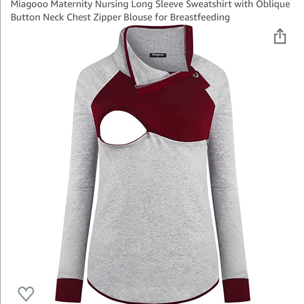 Miagooo Maternity Nursing Long Sleeve Sweatshirt